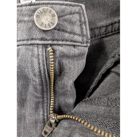 William Rast Jeans Womens 30 Black Perfect Skinny Embroidered Floral Skeleton - Picture 13 of 16